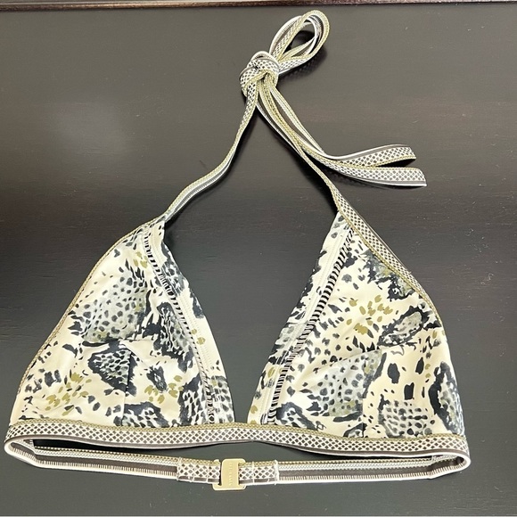 Ted Baker Bahli Quartz Print Triangle Bikini Top, removable vanity cups, S/M - Picture 7 of 9